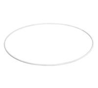 Rayher Anello Metallico Ricoperto, di ametro 12 cm, Spessore 3mm, Colore Bianco, per Acchiappasogni, Decorazioni, Lavori Creativi, Fioristica, 2505900
