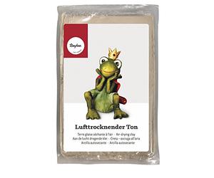 Rayher Argilla essiccante all'Aria, Bianca, 500 g, Pasta Modellante, indurente all'Aria, Morbida, Liscia, Senza Bruciare, 3449902