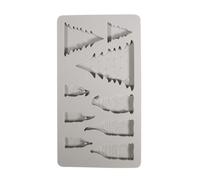 Rayher Bastelzubehör, Grigio, 14,5x26x1cm, 9 Forme, Box 1pz