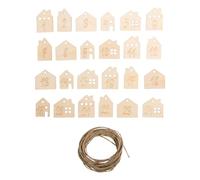 Rayher Bastelzubehör, Naturale, 2,2-2,6cm, assort,+Cord, Bus.blis. 1set