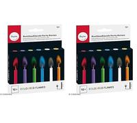Rayher Candele Party Colorate, 5Mm Ø, 5,5Cm, Incl. Maniglia, Box Blis. 12Pz, 31587000 (Confezione da 2)