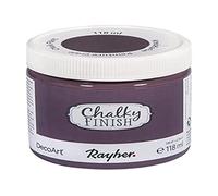 Rayher Chalky Finish Peinture Craie Vernice, Metallo, plastica, Ceramica, Legno, Rosso Mora, 118 ml (Confezione da 1), 118 unità