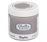 Rayher Chalky Finish Vernice, Metallo, Grigio Chiaro, 118 ml (Confezione da 1)