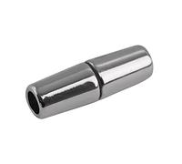 Rayher Chiusura Plastica Magnetica Oliva, Argento, 28X9Mm, P.Nastro 5Mm, Bus. 1Pz, 2288422