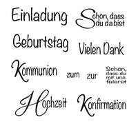 Rayher Clear Stamp Evento 1, 96,5X91X3,2Mm, 59835000