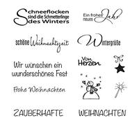Rayher Clear Stamp Weihnachten/Winter, 96,5X91X3,2Mm, 59841000