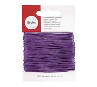 Rayher Cordoncino Cotone.Cerato, Lilla Scuro, 1Mm, Cart. 20M, 5169139