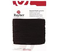 Rayher Cordoncino Cotone.Cerato, Marrone Scuro, 1Mm, Cart. 20M, 5169105