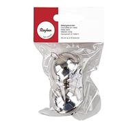 Rayher Deco-Campanelli di Metallo (Tondi), Platino, Busta 2 Pz, 2503521