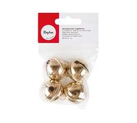 Rayher Deko-Campanelli di Metallo (Tondi), Oro, Busta 4 Pz, 2503406