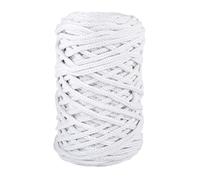 Rayher Filo Braidy riciclato, Intrecciato, 4mm, bianco, 250g, gomitolo circa 60m, 42010102