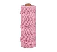 Rayher Filo macramè, 3mm ø, rosa pastello, ca.,210g, rotolo 70m, 44007256