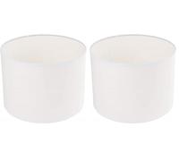 Rayher Hobby 2308302 Paralume, rotondo, ø 25 cm, altezza 15 cm, 100% poliestere, per lampada da terra o a sospensione, anche da dipingere e incollare, bianco (Confezione da 2)