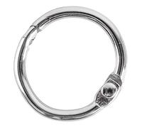 Rayher Hobby 2520000 - Anelli in Metallo apribili, Diametro Interno 17 mm, Senza Nichel, Confezione da 12 Pezzi