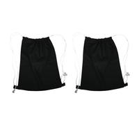 Rayher Hobby 38694576, Sacca sportiva con coulisse, 38 x 42 cm, colore Nero (Confezione da 2)