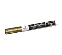 Rayher Hobby 38830620 Gesso Pennarelli con Punta a Scalpello, 2 - 6 mm, brilliantgold