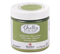 Rayher Hobby Chalky Finish 38867452 Colore in Gesso Chalky Finish, 118 ml, Verde (Avocado)