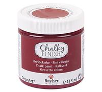 RAYHER HOBBY Chalky Finish Colore in Gesso, Bordeaux, 118 ml, 118 unità