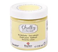 RAYHER HOBBY Chalky Finish Colore in Gesso, Giallo (Vanilla), 118 ml
