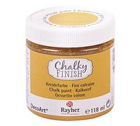 RAYHER HOBBY Chalky Finish Colore in Gesso, Metallo, Marrone (Mirabelle), 118 ml, 118 unità