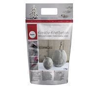 Rayher Calcestruzzo Creativo modellabile, Busta 3kg, Cemento, Grigio, 3 kg, 3000 unità