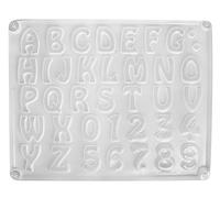 Rayher Ldpe Stampo: Lettere/Cifre, 37 Motivi Alti Ciascun 3Cm, Mis.23,2X18, 36014000