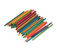 Rayher Legnetti bricolage, FSC 100%, 4mm ø, colori misti, 10cm, bus.blis. 60pz, 64581999