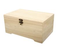 Rayher Legno scrignetto con inserto, 2 parti, 28 x 18 x 13,5 cm, 6 scomparti, 62