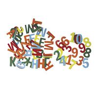 Rayher Lettere E Numeri Feltro, Assortiti, 4 Cm, 5 Colori, Busta Mista Ca.230 Pz, 5324549