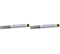 Rayher Marker Glitterato Coprente P.Tessuti, Argento Brill., Punta Tonda 1-2Mm, con Valvola, 35001610 (Confezione da 2)
