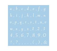 Rayher Mascherina, Scrittura Classica 1, 30X30 Cm, Busta 1 Pz, 3836400