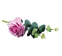 Rayher Mazzetto Rose con eucalipto, Altro Materiale, Lilla tenero, 28cm