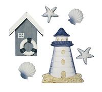 Rayher Miniature Di Poliresina: Casa Sul Mare, 2-8Cm, Bus.Blis. 6Pz, 8606700