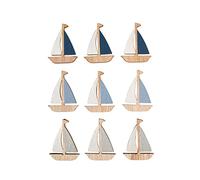 Rayher Miniature legno nave, 3x4cm, +bollino ades.assort., bus.blis 9, 46675000