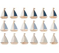 Rayher Miniature Legno Nave, 3x4cm, +bollino ades.assort., Bus.blis 9, 46675000 (Confezione da 2)