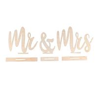 Rayher Motivi Legno Mr & Mrs, FSCMixCred, Naturale, 42x2x14,5cm