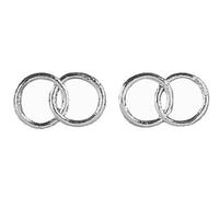 Rayher Motivo di Cera: FEDI, 2,5 Cm Ø, Argento, Busta 2 Paia, 3119622