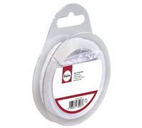 Rayher Nastro di Organza con Cuori, Bianco, 1Cm, Rotolo Blis. 10M, 55605102