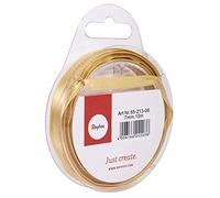 Rayher Nastro Raso, Oro, 7Mm, Rot. 10M, 5521306