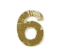 Rayher Numeri di Cera -6-, Oro, 9Mm,Busta 2 Pz, 3125206