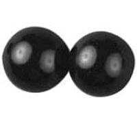 RAYHER - Occhi di animali, semiperle di plastica, nero, da incollare, 6 mm, confezione da 20 pezzi