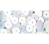 Rayher Paillette,6Mm Ø,Lisce, Bianco Irid., Scatola 6G, Lavabili, 3931290