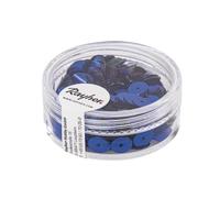 Rayher Paillette,6Mm Ø,Lisce, Blu Scuro, Scatola 6G, Lavabili, 3931210