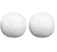 Rayher Palline di Ovatta, Bianche, 12 Mm Ø, Busta 50 Pz, 3312100 (Confezione da 2)