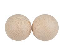 Rayher Palline Legno Grezzo, 50Mm Ø, Busta 2 Pz, 6252800
