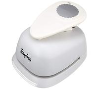 Rayher perforatrice creativa circolare con bordo decorativo per lavorazione carta cartoncino, diametro 6,35 cm 2 1/2 Zoll per una grammatura carta fino a 200g/m scapbooking etichette biglietti colore arancione