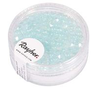 Rayher Perla Vetro sfacciettata, 3mm ø, Acqua Opaco, scat. 100pz