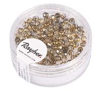 Rayher Perla Vetro Sfacciettata, 3Mm Ø, Oro Semiopaco, Scat. 100Pz, 14202616