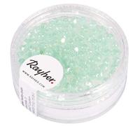 Rayher Perla Vetro Sfacciettata, 3Mm Ø, Verde Menta Opaco, Scat. 100Pz, 14202408