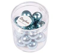 Rayher Perle Cerate Vetro Rinascimentali, 12Mm, Acqua, Scatolina 21Pz, 14404354
